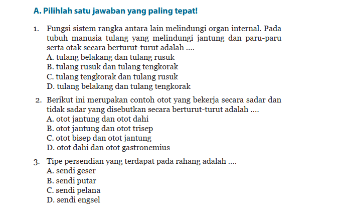 KUNCI JAWABAN IPA Kelas 8 Halaman 66, 67, 68, 69, 70 Semester 1 Uji ...