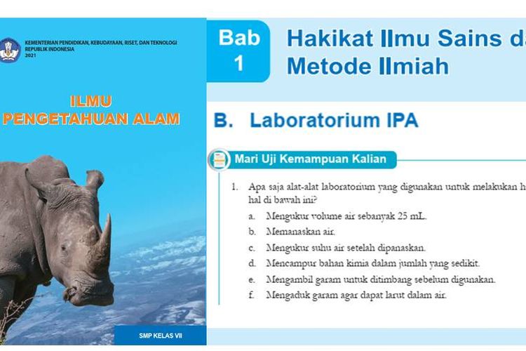 Kunci Jawaban Ipa Kelas 7 Halaman 10 11 Mari Uji Kemampuan Bab 1 Hakikat Ilmu Sains Dan Metode 