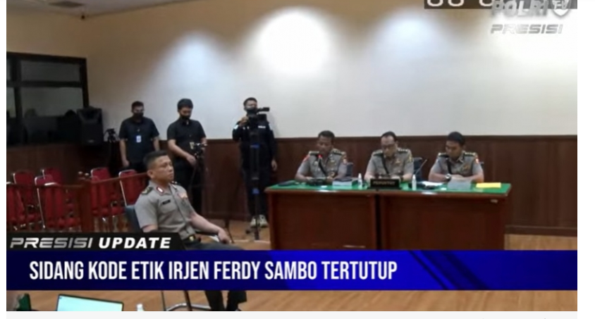 Ferdy Sambo Jalani Sidang Kode Etik Masih Dengan Pakaian Polisi, Apakah