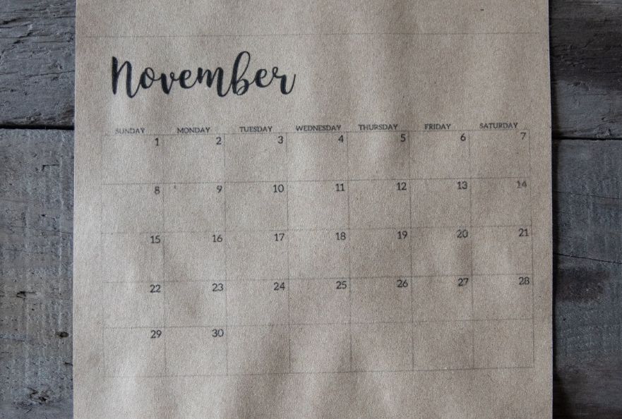 Ilustrasi kalender. Weton Senin 14 November 2022 Disertai Dengan Hitungan Neptu Hingga Wuku, Ada Peristiwa Penting Apa?