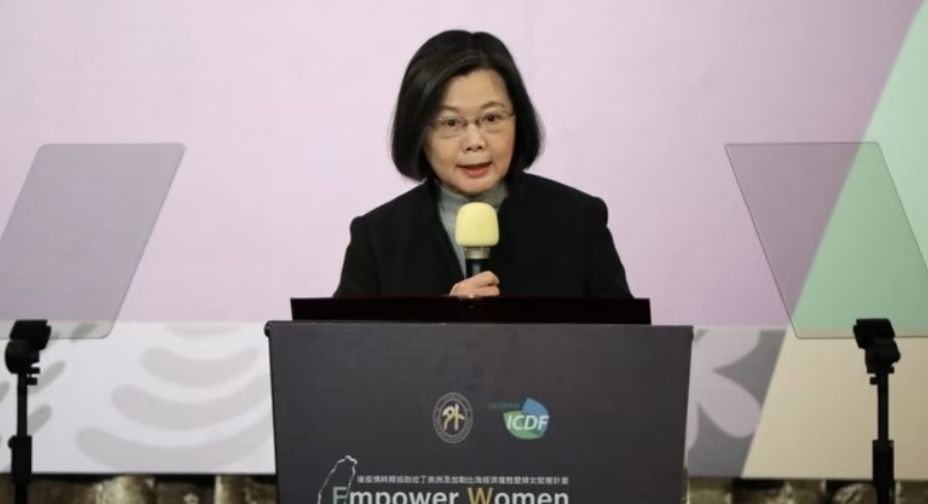 Presiden Taiwan Tsai Ing-wen Yakin Pertahanan Taiwan Semakin Solid dengan Kerjasama Erat Amerika Serikat. 