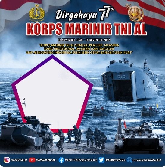 HUT Marinir Tanggal Berapa? Berikut Link Twibbon Hingga Tema HUT