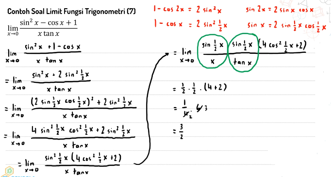 10 SOAL Dan Pembahasan Limit Fungsi Trigonometri, Contoh Soal ...