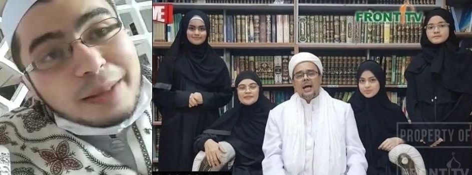Irfan Alaydurs (kiri), Habib Rizeq dan keluarga (tengah) dan Syarifah Najwa Shihab (kanan).*