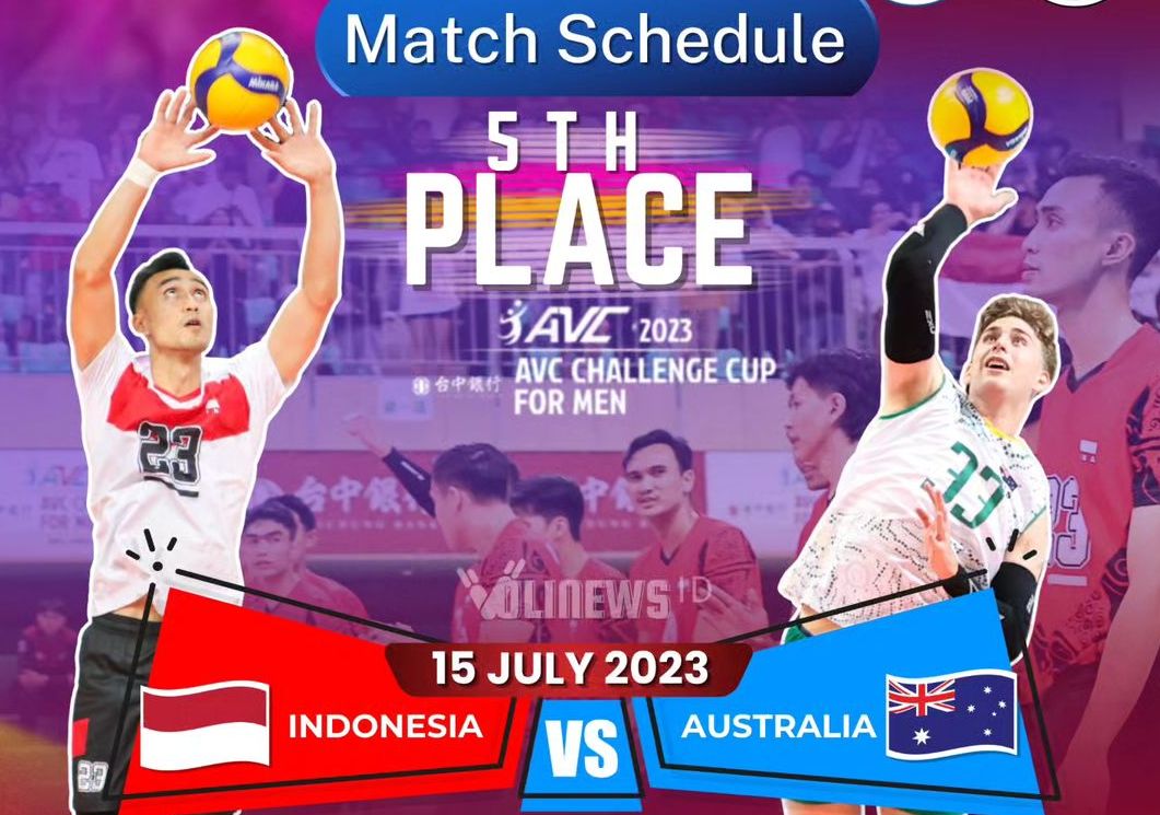 Jadwal Voli Putra Indonesia vs Australia AVC Challenge Cup 2023 15 Juli 2023 MOJI TV, Usaha Terakhir Timnas