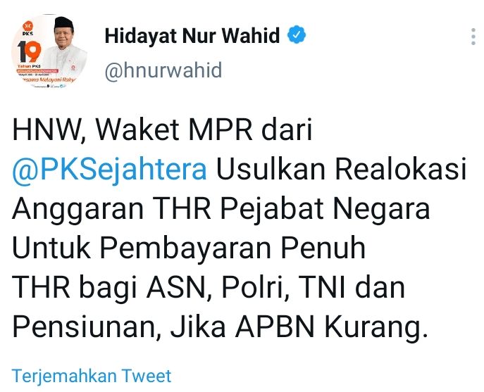 Cuit Hidayat Nur Wahid.*