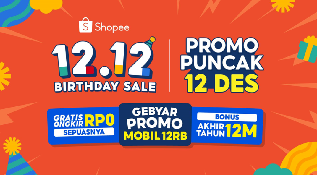 Shopee 12.12 Birthday Sale. Diunggah Irwan Suherman