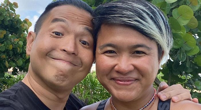 Potret Ernest Prakasa bersama istri, Meira Anastasia.