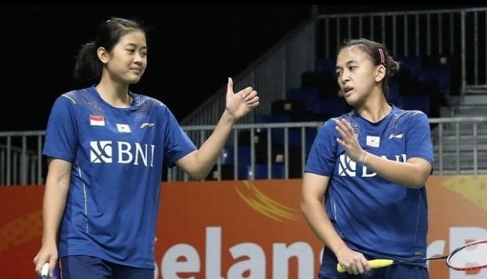 Febriana Dwipuji Kusuma dan Amalaia Cahaya Pratiwi saat tampil di Badminton Asia Team Championships 2022, Screenshoot Instagram.com/@INABadminton