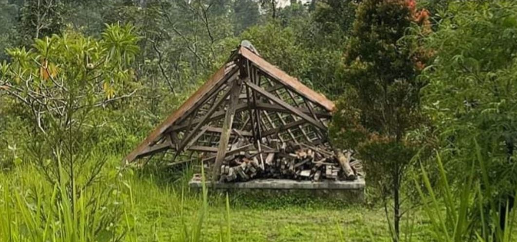 Salah satu bangunan di obyek wisata Purbalingga Bumi Sambara di Desa Karangjengkol, Kecamatan Kutasari, Purbalingga.