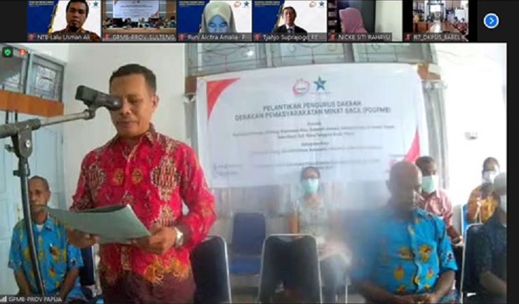 Sambutan perwakilan Ketua PD GPMB Provinsi Papua
