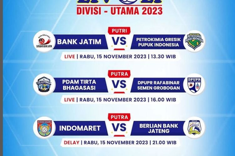 Jadwal Acara TV MOJI TV Rabu, 15 November 2023 Ada Live Livoli Divisi ...