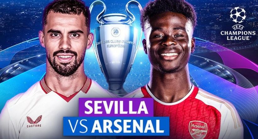 Live streaming Liga Champions UEFA antara Sevilla vs Arsenal, ada head to head dan tiga laga terakhir