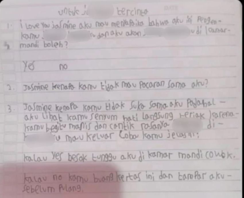 Isi Surat Cinta Anak SD Bernada Pelecehan Lengkap Viral di Twitter Bikin Netizen Murka, Ajak Lakukan Hal Ini