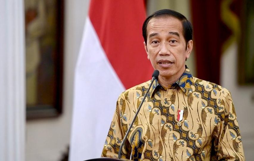 Presiden Joko Widodo (Jokowi) saat umumkan perpanjangan PPKM level 4.