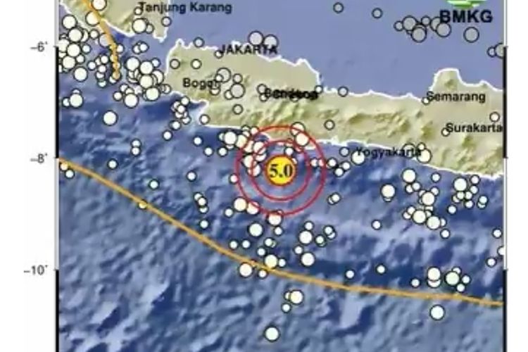 Gempa Magnitudo 5.0 Guncang Pangandaran Jawa Barat: Tidak Berpotensi ...