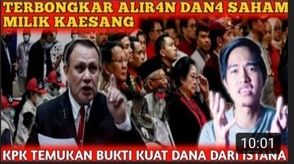 kabar yang menyebut KPK temukan bukti kuat bahwa aliran dana saham anak Presiden Jokowi, Kaesang Pangarep berasal dari Istana 