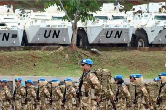 KONTINGEN Garuda (Konga) dari TNI yang bergabung dengan Pasukan Perdamaian PBB untuk Lebanon (UNIFIL).*