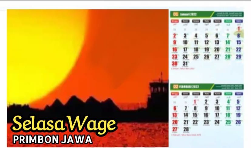 Kalender Jawa Selasa 3 Januari 2023 Lengkap Dengan Hari Pasaran Weton Neptu Dan Jam Baik