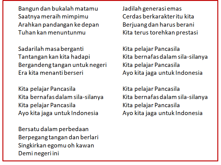 lirik lagu Pelajar Pancasila oleh penyanyi Kikan Namara tuliskan pesan makna merangkum 6 karakter utama siswa Indonesia