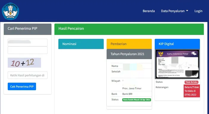 Panduan Cek PIP Kemdikbud 2024 Pip.kemdikbud.go.id, Cairkan Dana Rp 1,8 ...