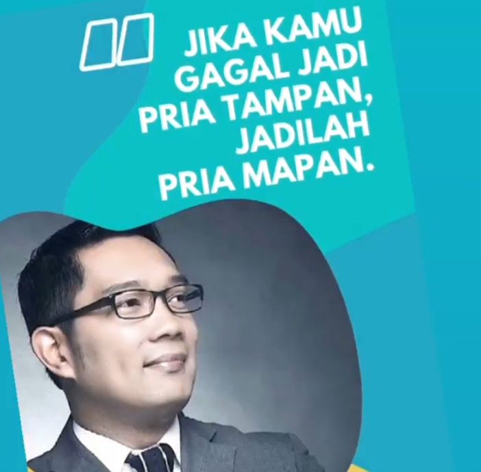 So Sweet Gubernur Jawa Barat Ridwan Kamil Unggah Kata Kata Bijak