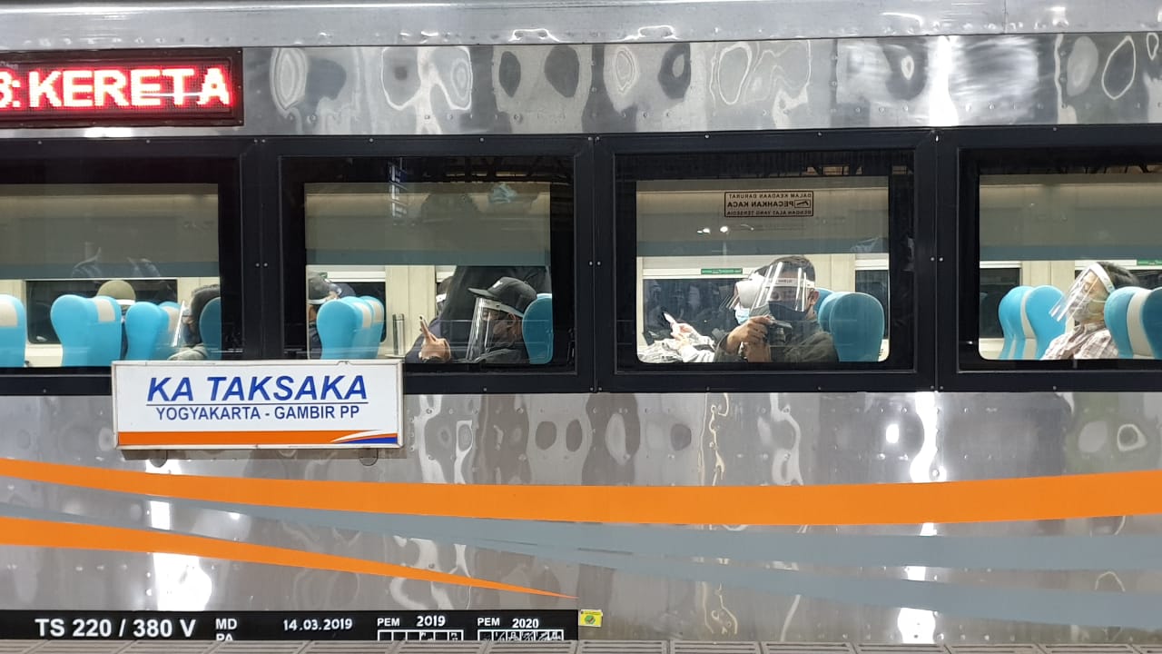 Penumpang kereta dari Jakarta ke Yogya saat Idul Adha/KAI/