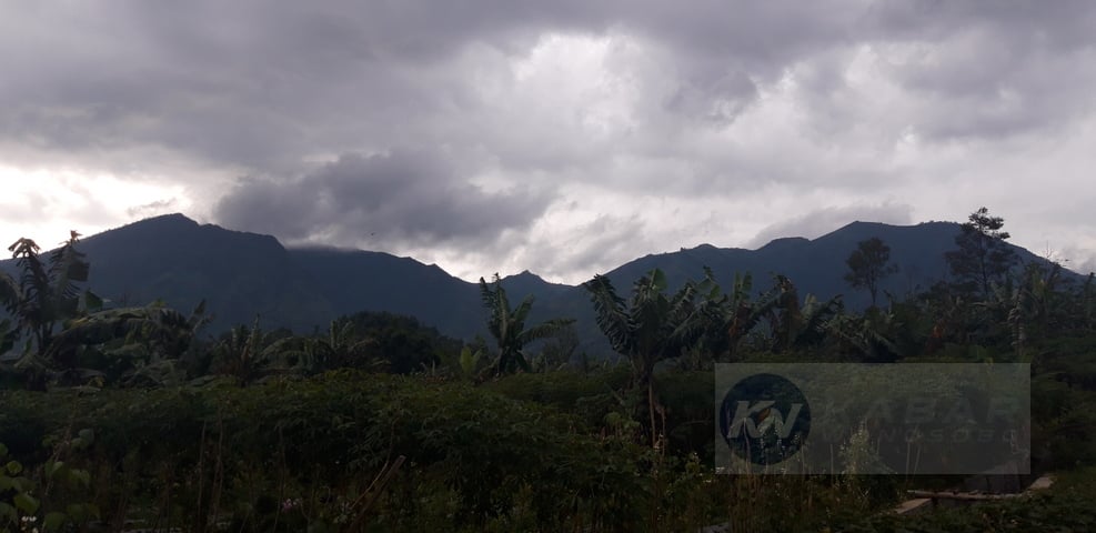 Gunung Bismo Wonosobo dari kawasan Maron Garung/Kabar Wonosobo/ Erwin Abdillah