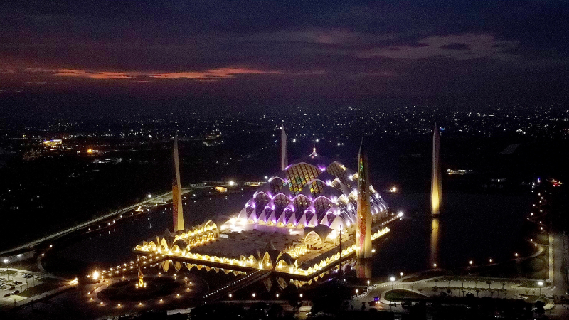 Masjid Al Jabbar./Pikiran Rakyat/Armin Abdul Jabbar