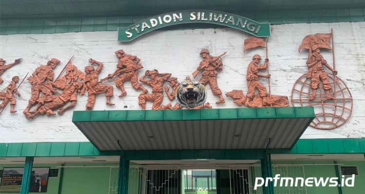 Pintu utama Stadion Siliwangi, Kota Bandung./prfmnews/