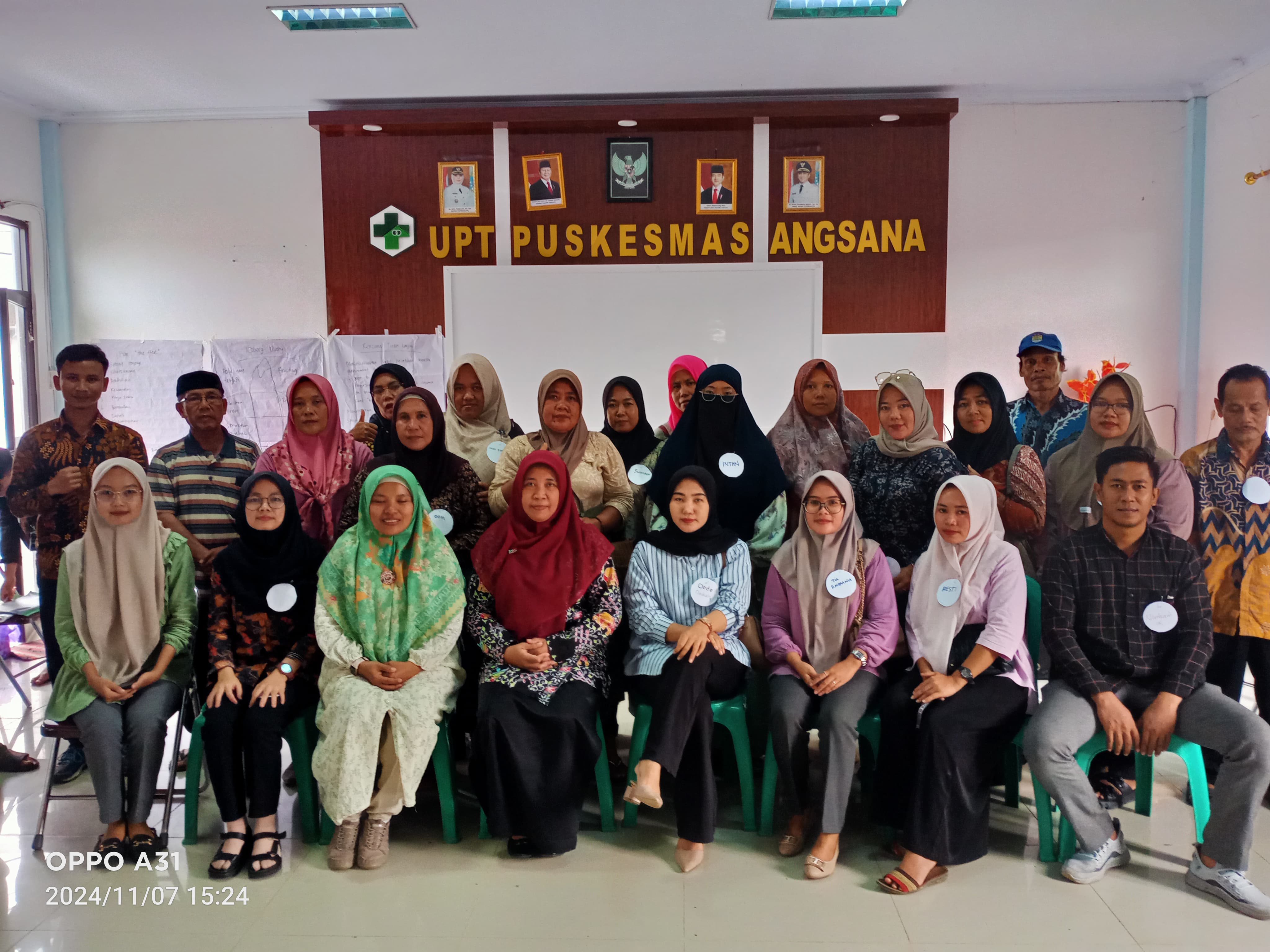 Giat GKMNU di Puskesmas Angsana